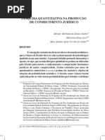 Pesquisa Quantitativa Na Produção de Conhecimento Jurídico