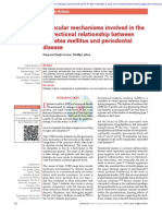 Molecular mechanisms involved in the bidirectional relationship between diabetes mellitus and periodontal disease