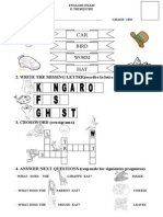 Bird Worm: 2. WRITE THE MISSING LETTER (Escribe La Letra Perdida)