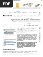 PD - Agressão na sala de aula motivou queixa na PSP