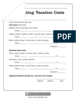 calculating vacation costs