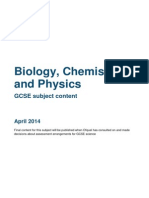 GCSE Single Science Content-Whattostudy
