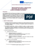 3302-Convocatoria Movilidad Internacional 20142015 Firmada