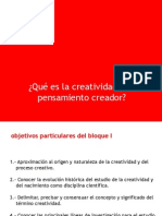 Creatividad y Pensamiento Creador