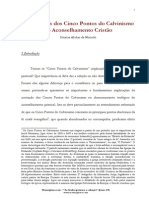 Implicações Dos Cinco Pontos Do Calvinismo No Aconselhamento Cristão