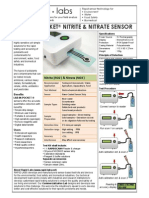 Specification Sheet Nitritenitrate Sensor