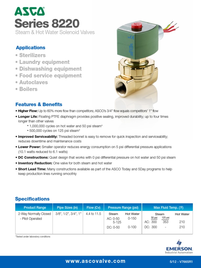 8220 Steam Hotwater FeaturesR1 | PDF