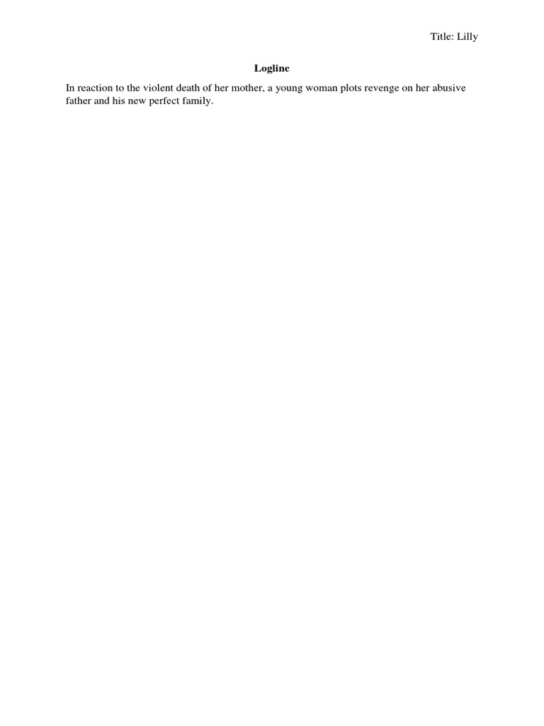 Lilly - Logline | PDF