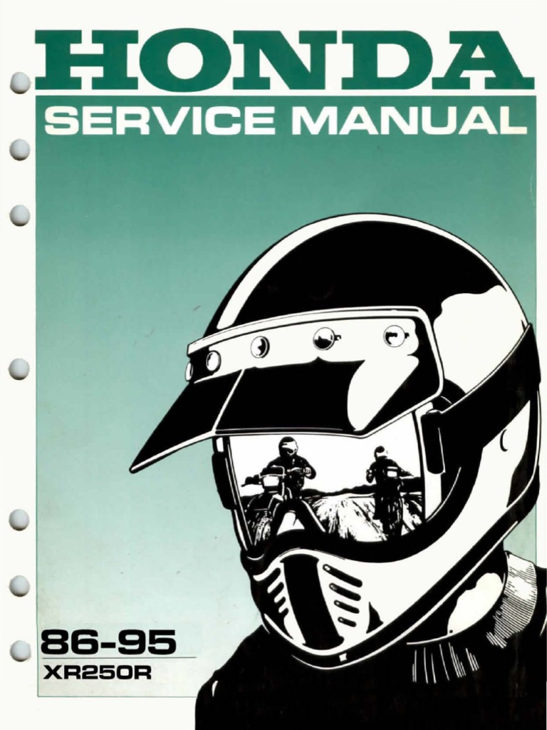 HONDA XR250R用 SHOPMANUAL PARTSCATALOGUE へ