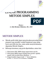 Linear Programming Metode Simplex