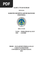 Download Karya Ilmiah tentang korupsi by maruf96 SN249112106 doc pdf