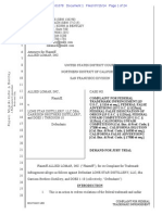 Allied Lomar v. Lone Star Distillery - Cowboy Bourbon Trademark Complaint PDF