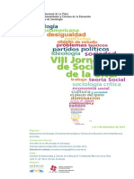 VIII Jornadas Sociologia UNLP - Programa