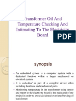 Transformer Oil Temperature Monitoring