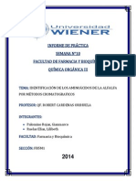 Informe de Practic 10 IDENTIFICACIÓN DE LOS AMINOÁCIDOS DE LA ALFALFA POR MÉTODOS CROMATOGRAFICOS