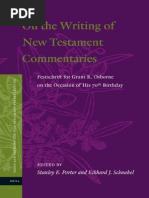 Download Stanley E Porter Eckhard J Schnabel on the Writing of the New Testament Commentaries Festschrift for Grant R Osborne on the Occasion of His 70th Birthday 2013 by Novi Testamenti Filius SN249120898 doc pdf