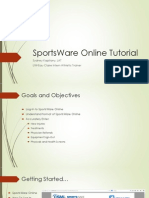 Sportsware Onlinetutorial