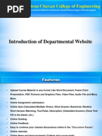 Introduction To Departmental Website