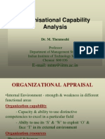 Organisational Capability Analysis: E-Mail: Mtm@iitm - Ac.in