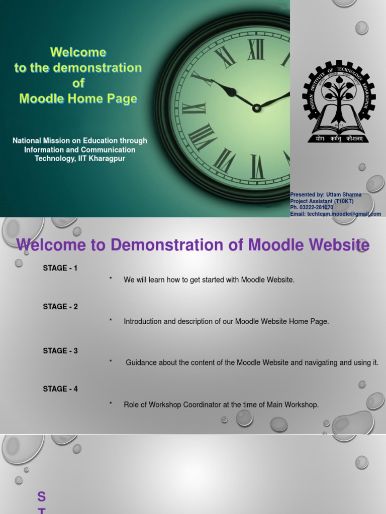 Moodle Presentation | PDF | Websites | Login