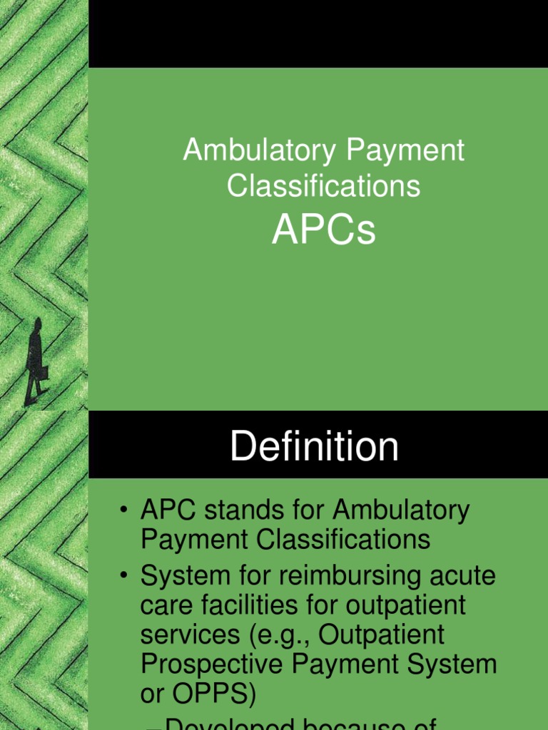 Ambulatory Payment Classifications (APCs).ppt Patient Emergency