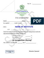 Sample Certificate 2 1
