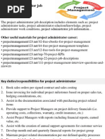 Project Administrator Job Description