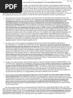 Student Responses to Columbia University Senate Task Force recommendations