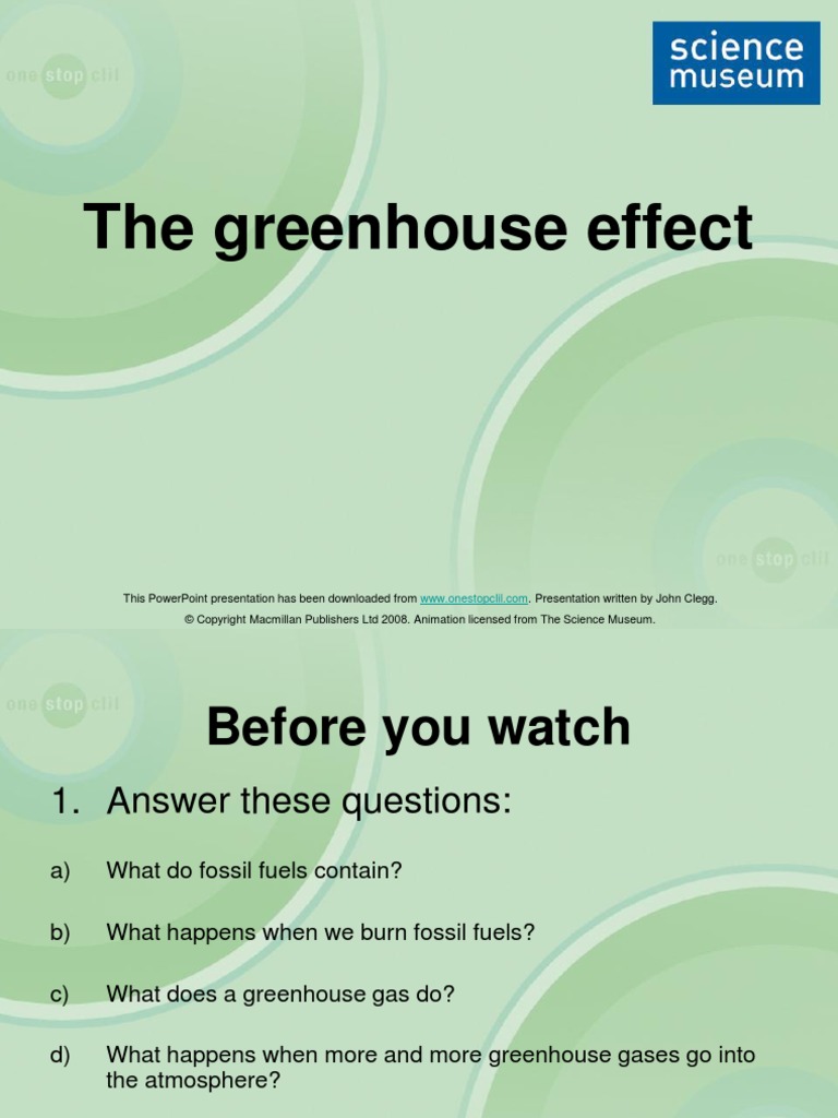 Greenhouse Effect | PDF | Science & Mathematics