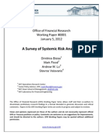 A Survey Of Systemic Risk Analytics