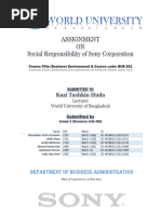 Download Corporate Social Responsibility CSR of Sony Corporation by Prince Piron SN249140786 doc pdf