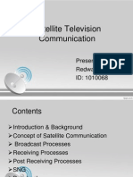 Satellite Television Communication: Presented by Redwanul Hoque ID: 1010068