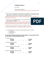 Questionaire Results