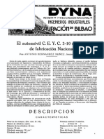 1926-01-003 El Automovil C.E.Y.C. 3-10 Caballos de Fabricacion Nacional