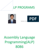 8086 ALP Programs