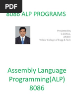 8086 ALP Programs