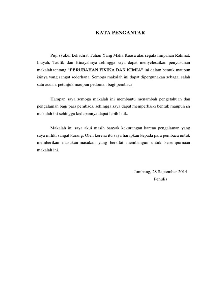 Perubahan Fisika Dan Kimia Docx