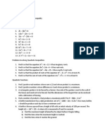 Quadratic Inequalities