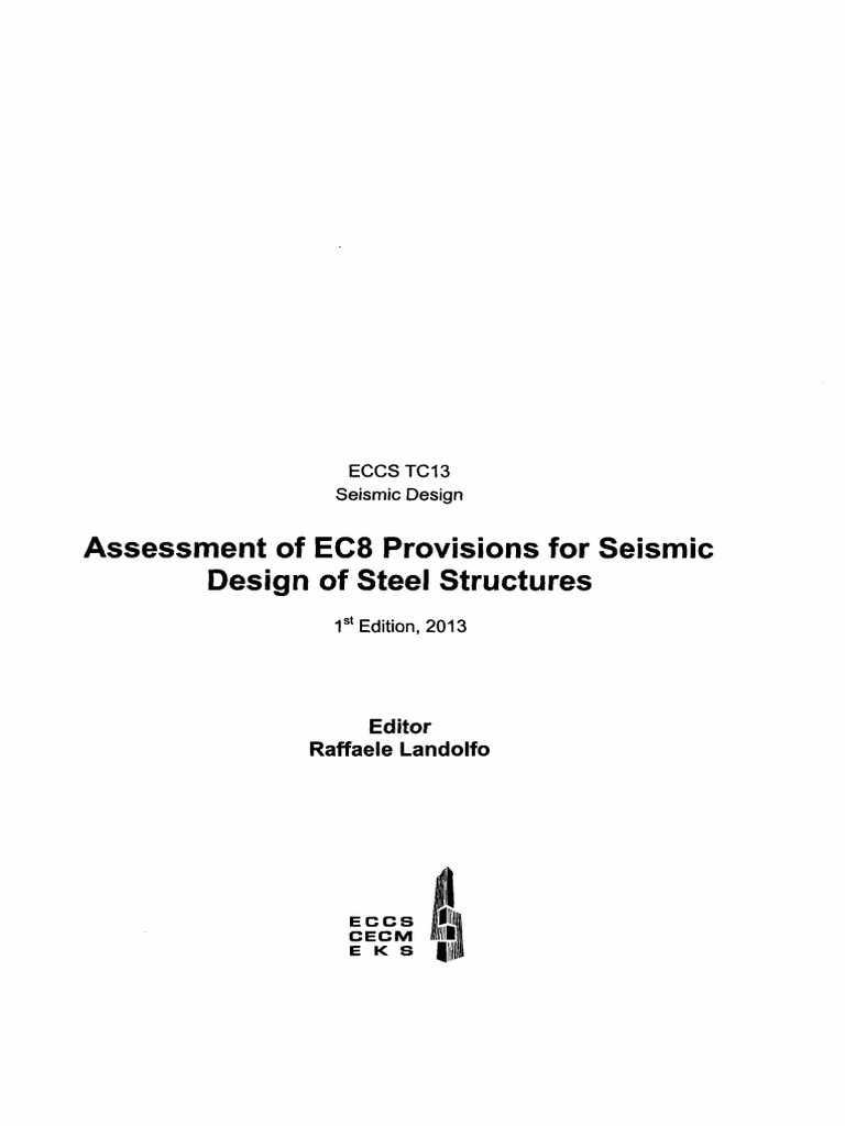 EC8 Seismic Design for Steel Structures | PDF