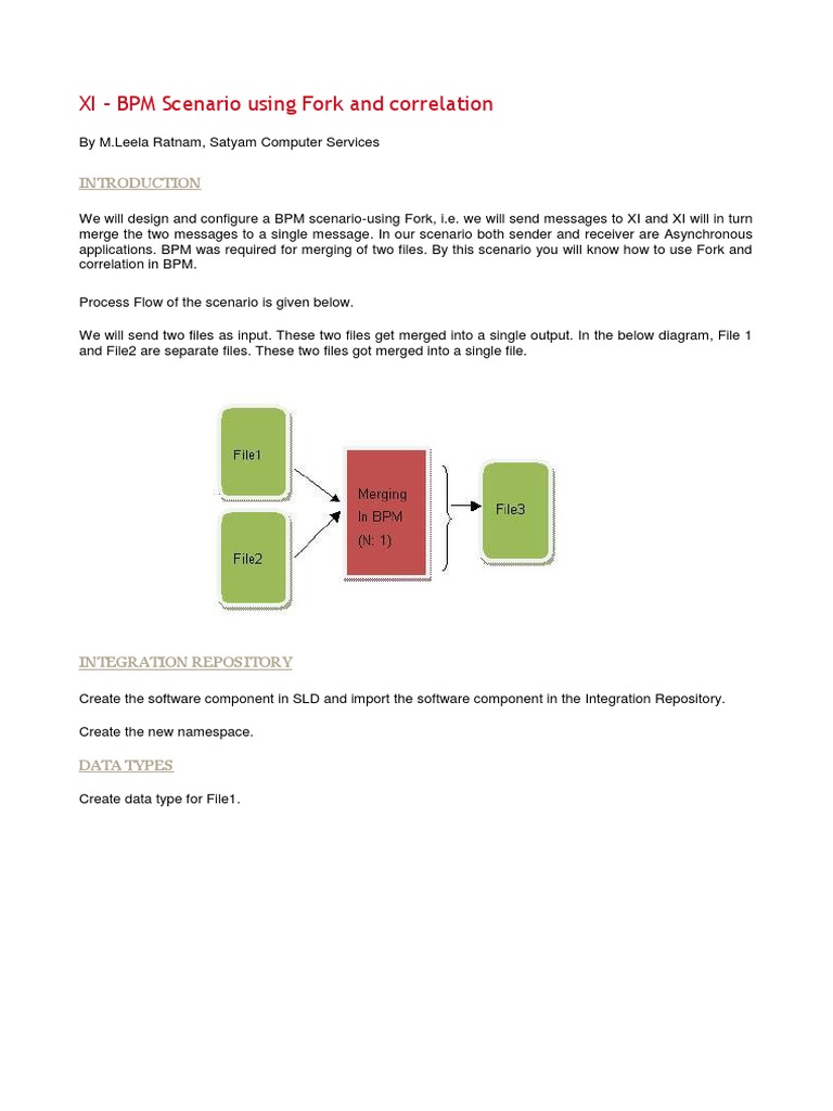 (Is) Configuring A BPM Scenario Using Fork and Correlation | PDF