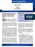 Satisfaction Gap Narrowing Between Traditional and Consumer-Driven Health Plans