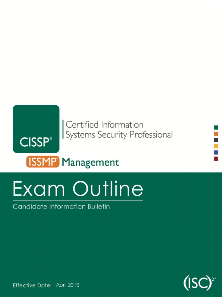 Cissp Issmp Exam Outline Identity Document Information Security
