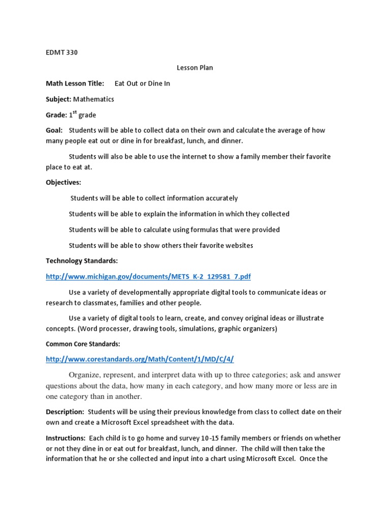 Math Lesson: Data Collection Activity | PDF | Career & Growth