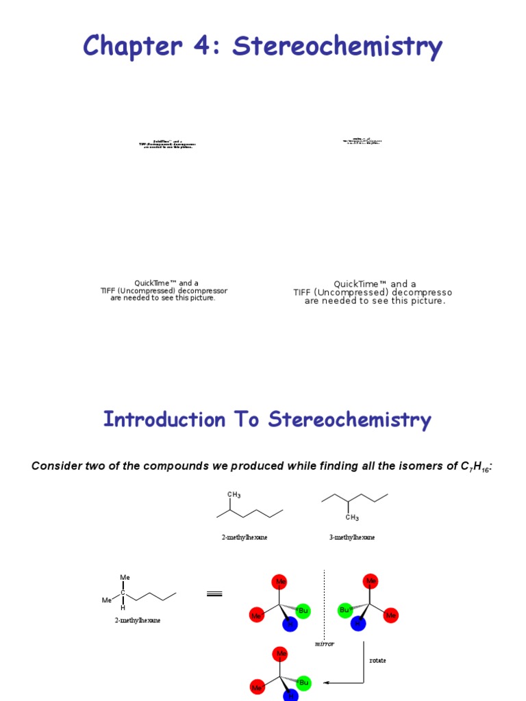 Chapter 4.ppt Chirality (Chemistry) Organic Chemistry