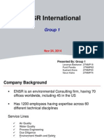 Group 1 - ENSR International