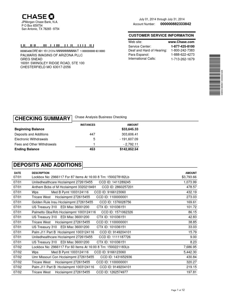 Healthcare Claim Payments Summary | PDF | Cheque | Fee