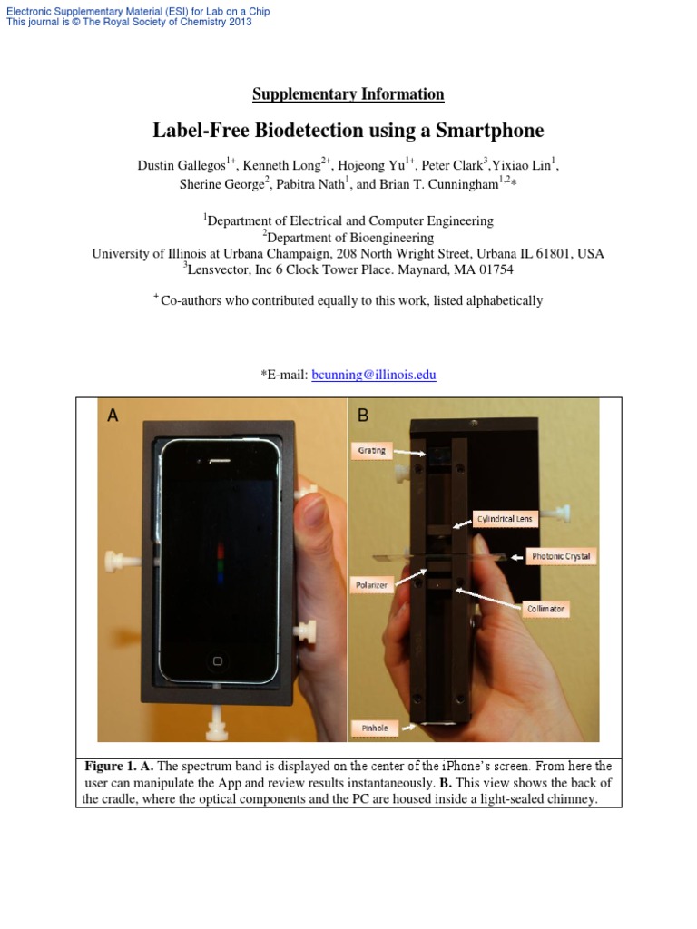 A SMATPhone Label-Free Biodetection | PDF