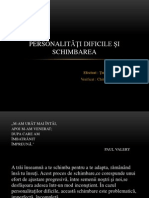 Personalităţi Dificile Şi Schimbarea