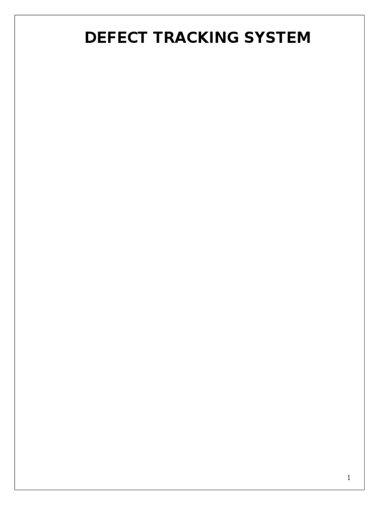 Defect Tracking System (Synopsis) | PDF | Microsoft Sql Server | Areas ...