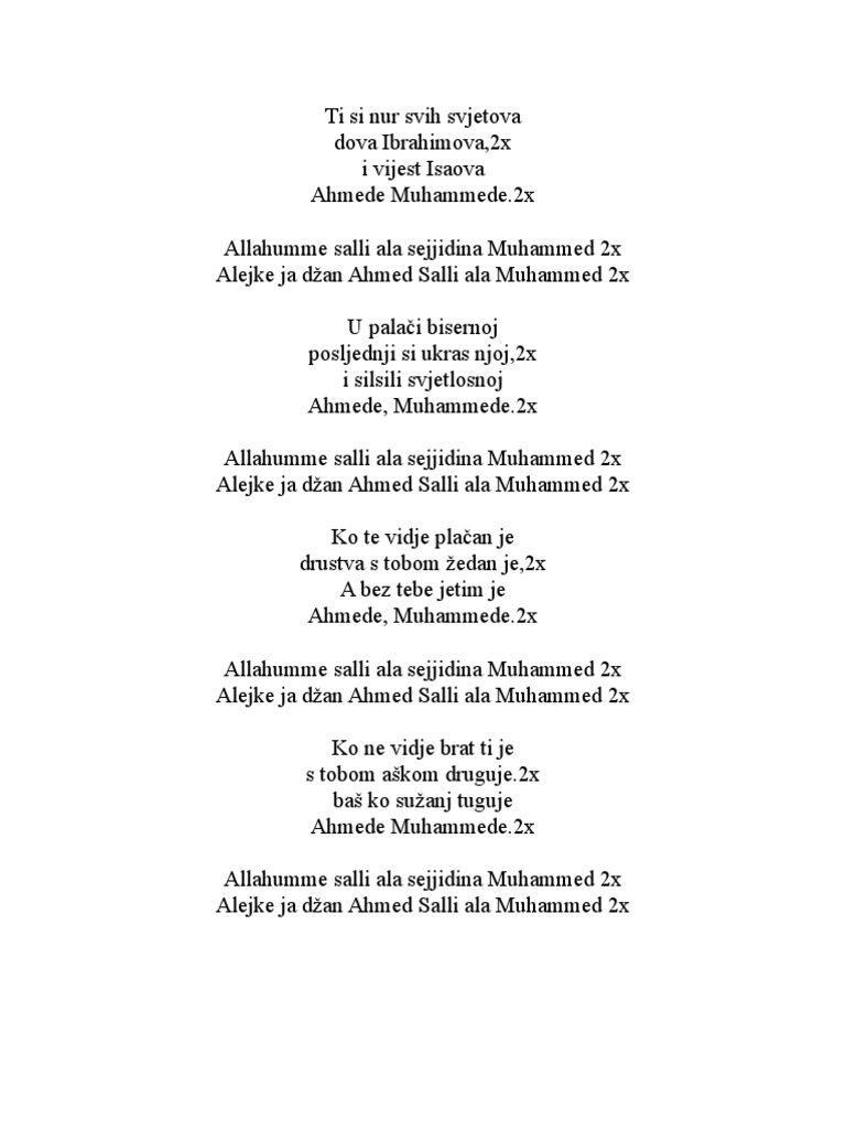Ahmede, Muhammede | PDF